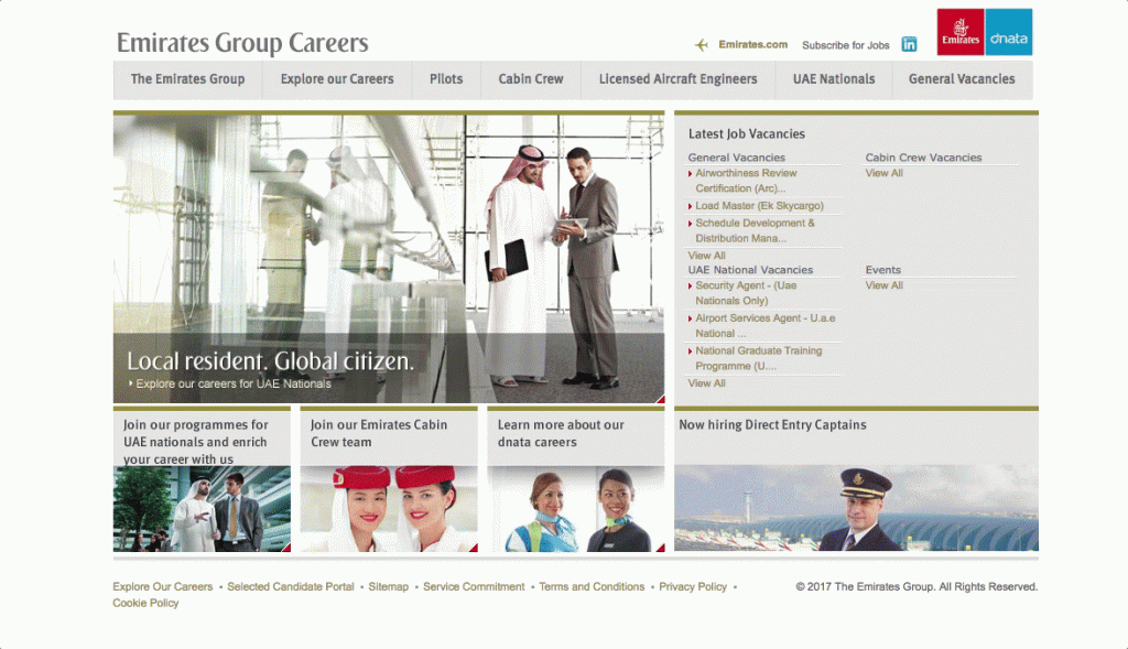 Accessing the Your Submission page in Taleo - Emirates Group Careers