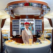 Emirates is to get a new onboard bar and lounge on its flagship A380