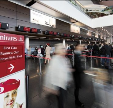 Emirates check-in at Dublin Airport. Photo Credit: daa