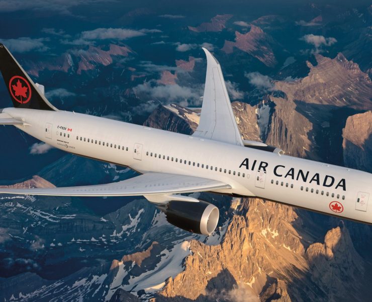 The new Air Canada livery on its latest Boeing 787 Dreamliner. Photo Credit: Air Canada