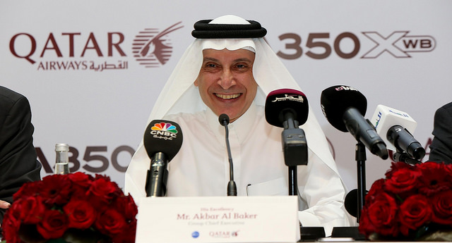 Qatar Airways Group Chief Executive, His Excellency Mr. Akbar Al Baker - criticises U.S. electronics ban and offers a "100% solution"