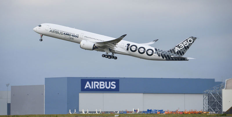The Airbus A35-1000 taking off from Toulouse on its test 'Early Long Flight'. Photo Credit: Airbus