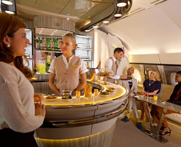 Emirates Launches Its Revamped Onboard Bar and Lounge as 96th Airbus A380 Takes to the Skies