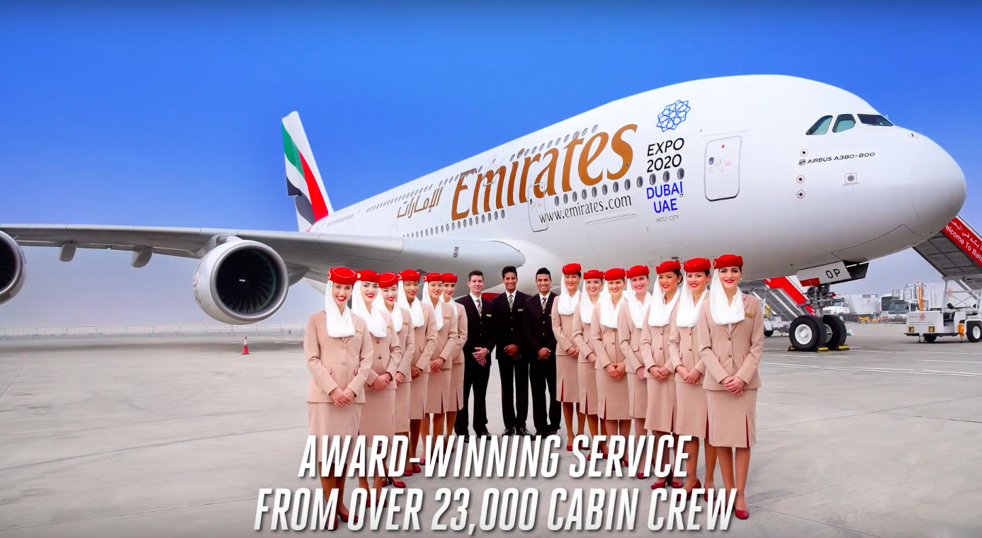 It's A Tough Life Being A Flight Attendant: Emirates is Encouraging Its Crew to Take Up the Dubai Fitness Challenge