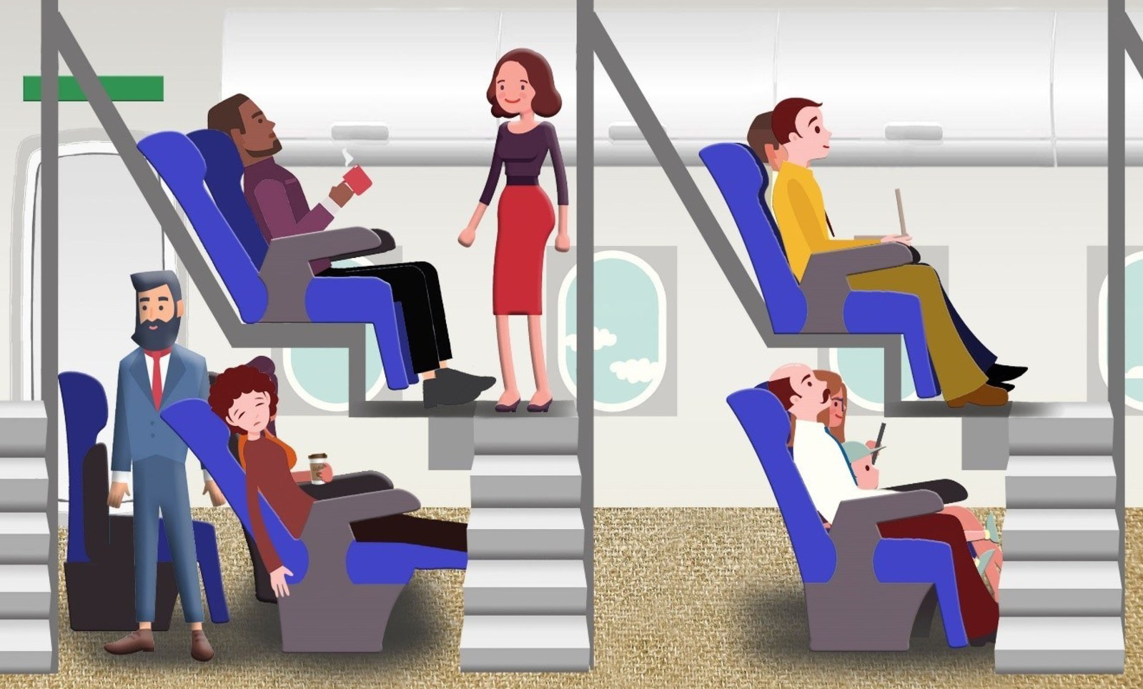 Will This Crazy Plan for Double Deck Airline Seating Ever Become a Reality?