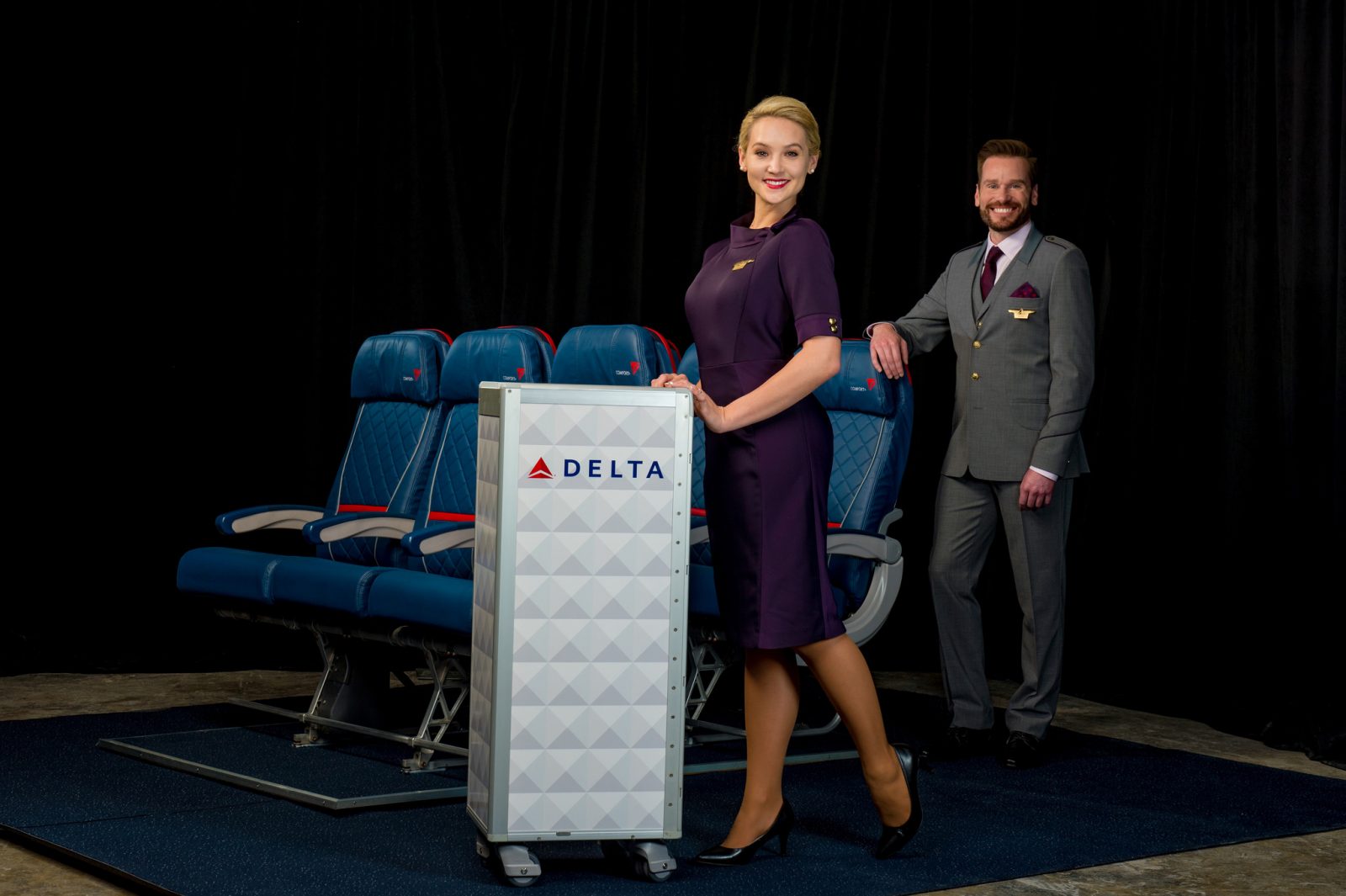 Delta's new uniform, designed by Zac Posen, hasn't even been launched yet its features what is expected to be one of the most stylish colours of 2018. Photo Credit: Delta Air Lines