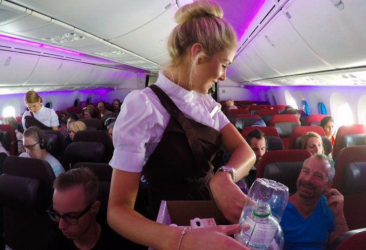 WATCH: It's All In a Day's Work For These Virgin Atlantic Cabin Crew As They Fly from London to LA
