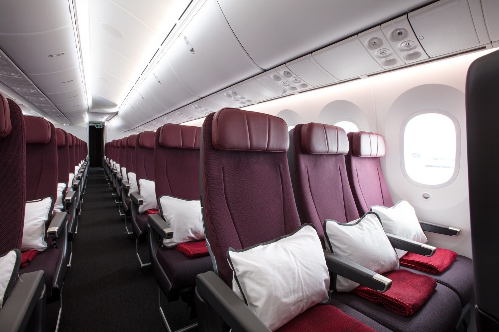 Qantas says even customers in Economy will benefit from increased space on its Boeing 787-9 Dreamliner's. Photo Credit: Qantas