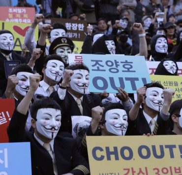 A Rare Protest By Korean Air Workers Against The Airline's Ruling Family
