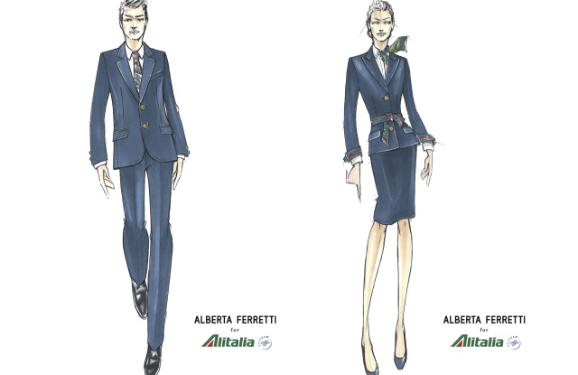 First Glimpse of New Look Alitalia Uniform Designed by Alberta Ferretti