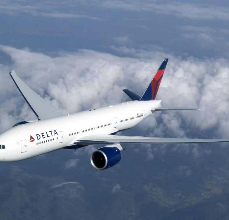 a plane flying in the sky