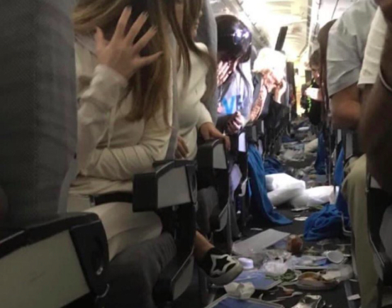 Here's a very good reminder of why passengers should keep their seat belts fastened, and avoid hanging around the exit doors, lavatories and galley areas. On Thursday, an Aerolineas Argentinas flight en route from Miami to Buenos Aires encountered severe turbulence during the meal service. Around 15 passengers suffered injuries and 8 of those had to be taken to the hospital. Flight number AR1303, operated by an Airbus A330-200 departed Miami at approximately 1.30pm and was flying around an area of thunderstorms when it suddenly hit the turbulence around 4 and a half hours into the flight. Flight tracking service, Flightradar24 shows the aircraft suddenly dropping 700 feet and then being bounded up 1500 feet.
