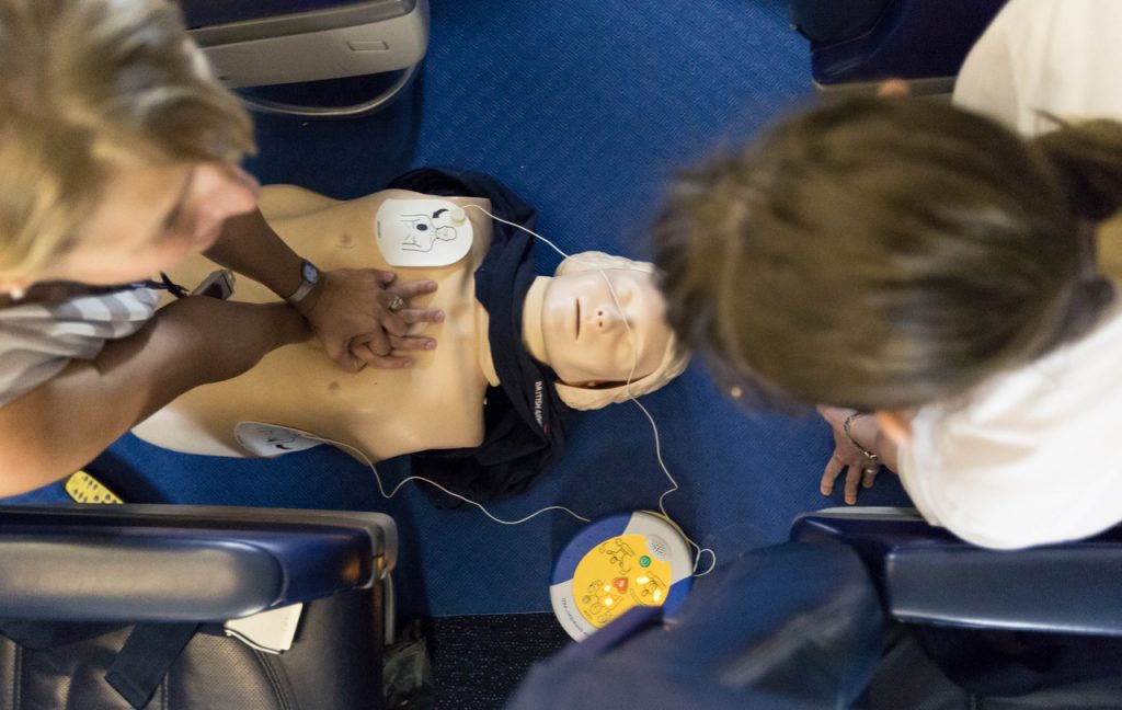 New recruits will take part in advanced First Aid training as part of their initial course. Photo Credit: British Airways
