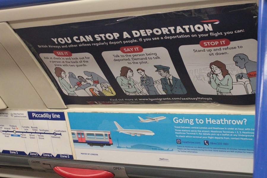 Spoof Tube Ads Urge Direct Action Against Airlines That Allow Deportations