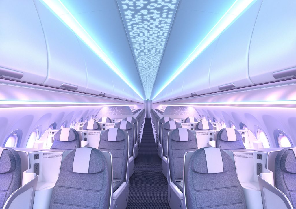 The Airbus Airspace cabin. Photo Credit: Airbus