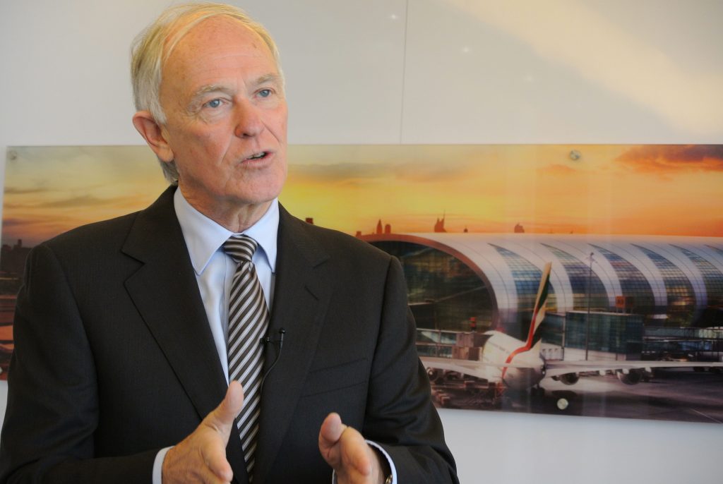 The President of Emirates, Sir Tim Clark