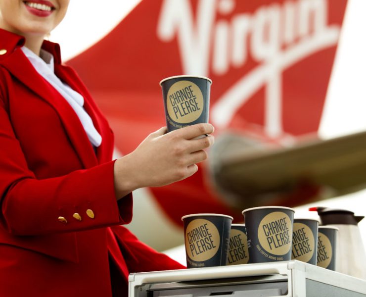 Virgin Atlantic Partners with 'Change Please' to Improve In-Flight Coffee and Combat Homelessness