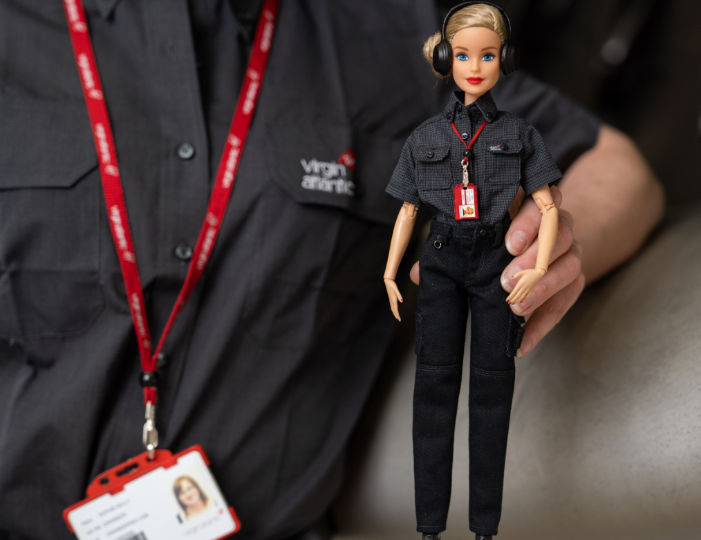 a person holding a doll