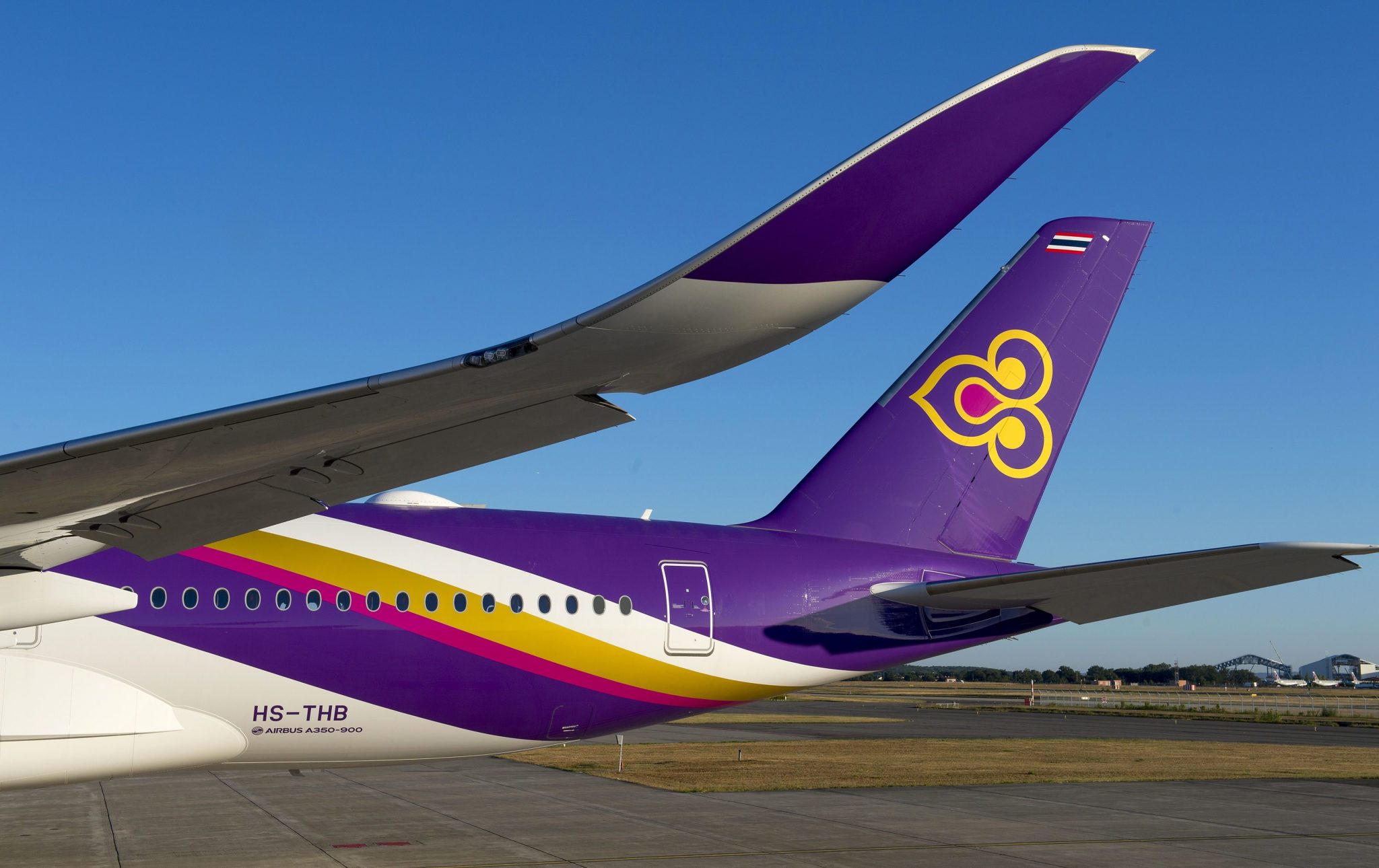 the tail of a plane