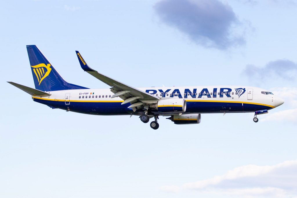 a plane flying in the sky