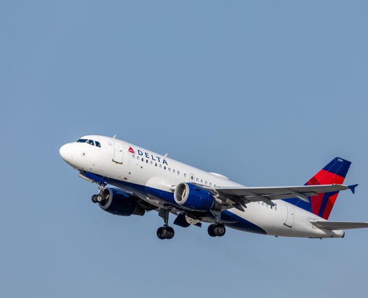 a plane flying in the sky