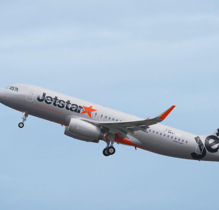 a plane flying in the sky