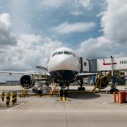 a plane on the tarmac