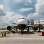 a plane on the tarmac