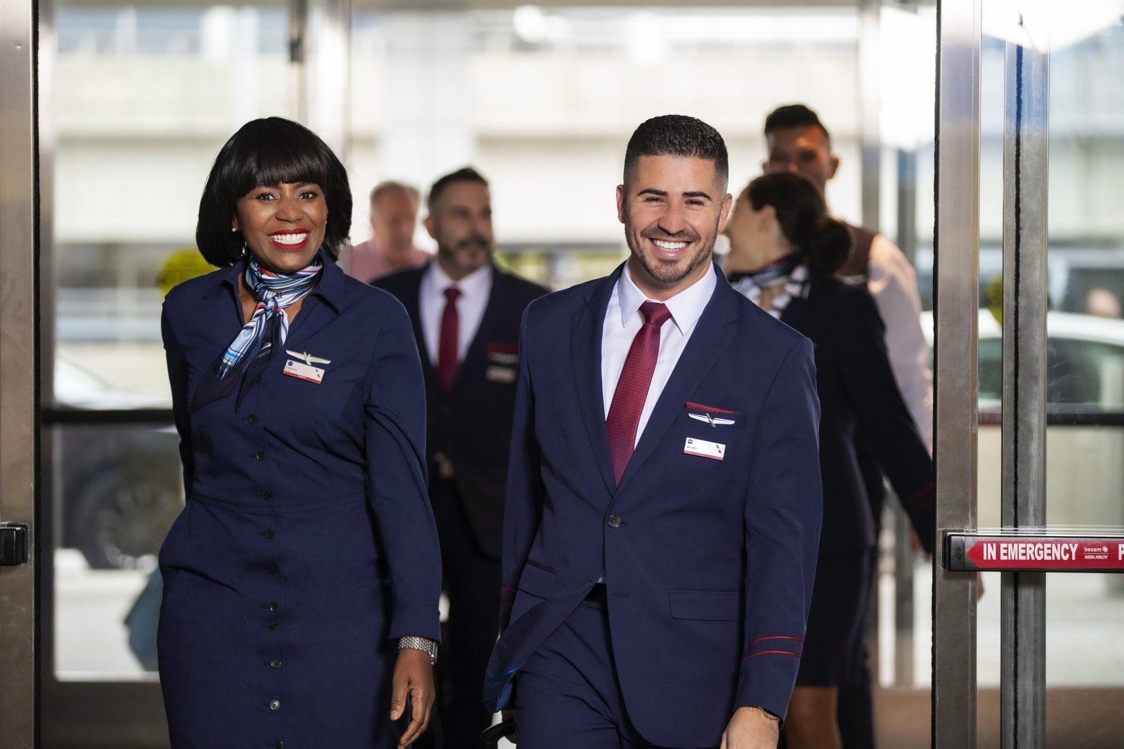 american airlines air hostess uniform