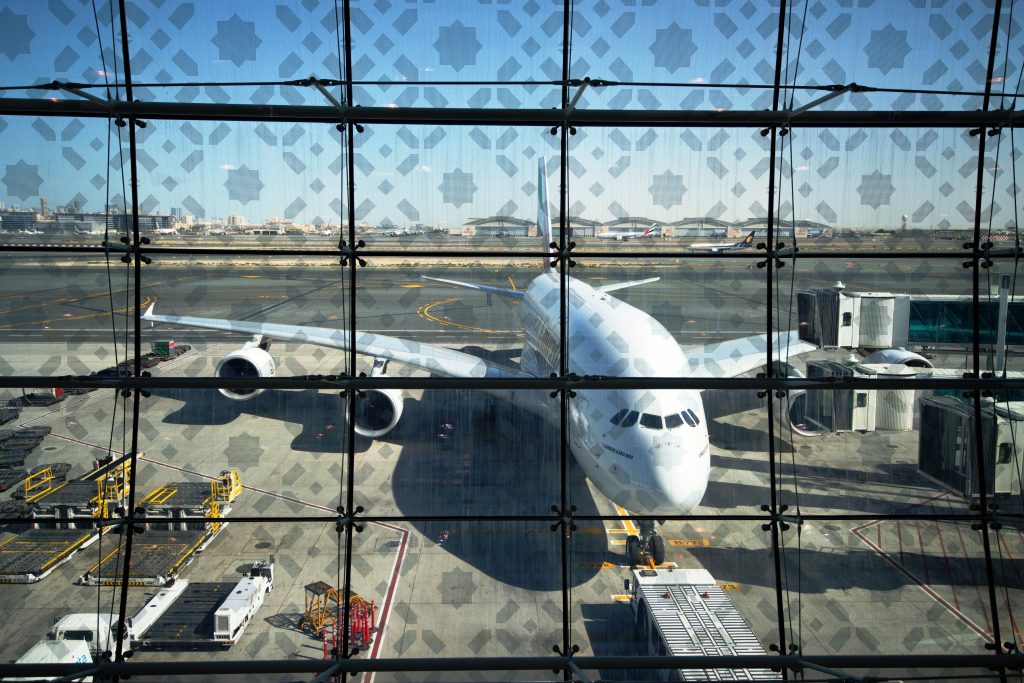 an airplane on the tarmac