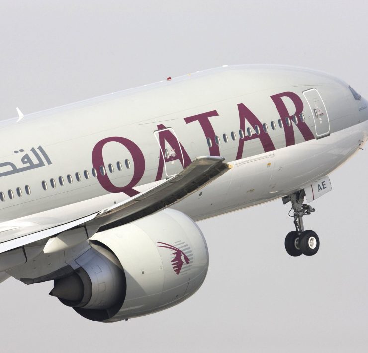 a plane flying in the sky