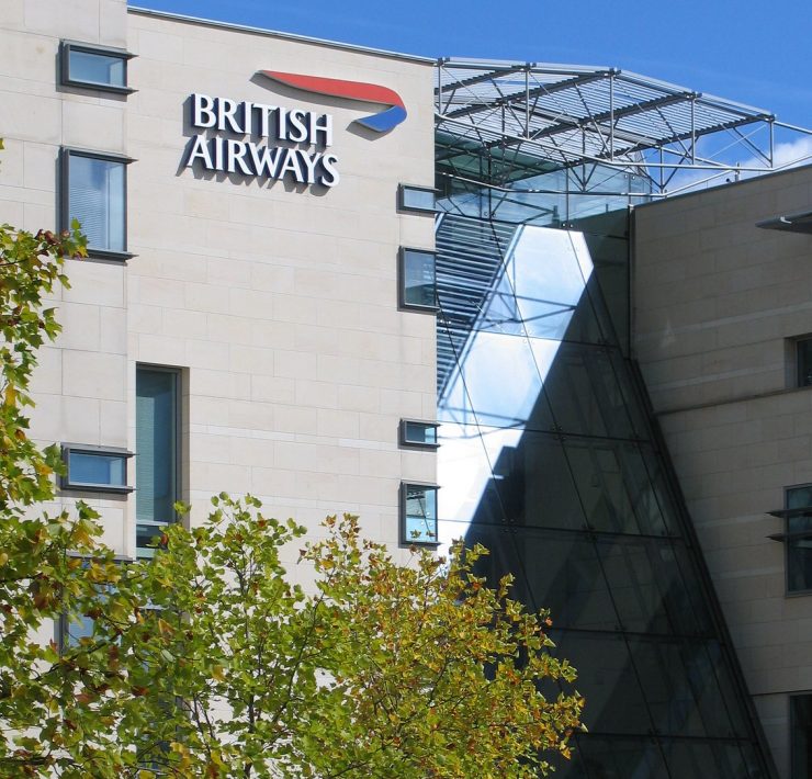 a building with a sign on it