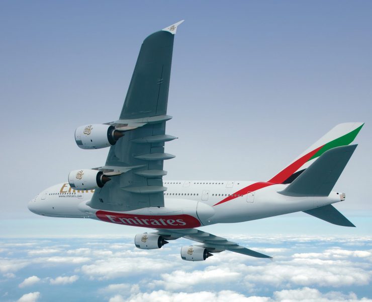 a plane flying in the sky