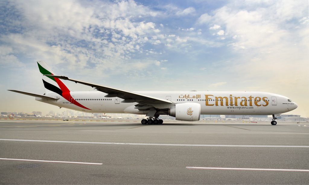 a large airplane on a runway
