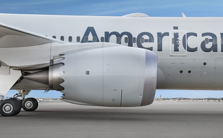 the engine of a plane