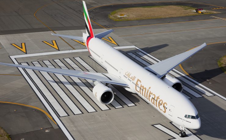 an airplane on the runway