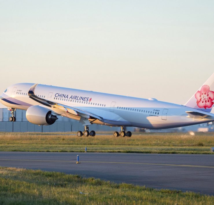 a large airplane on a runway