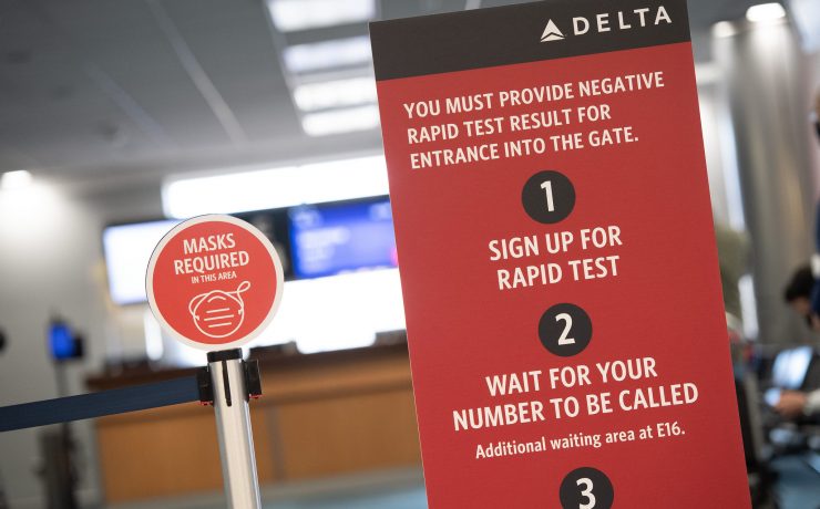 a sign next to a sign