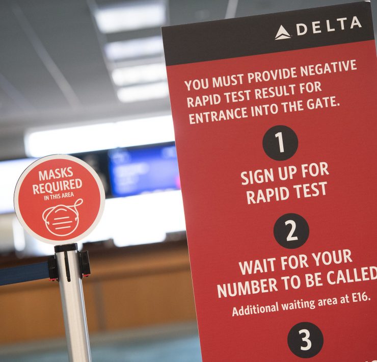 a sign next to a sign