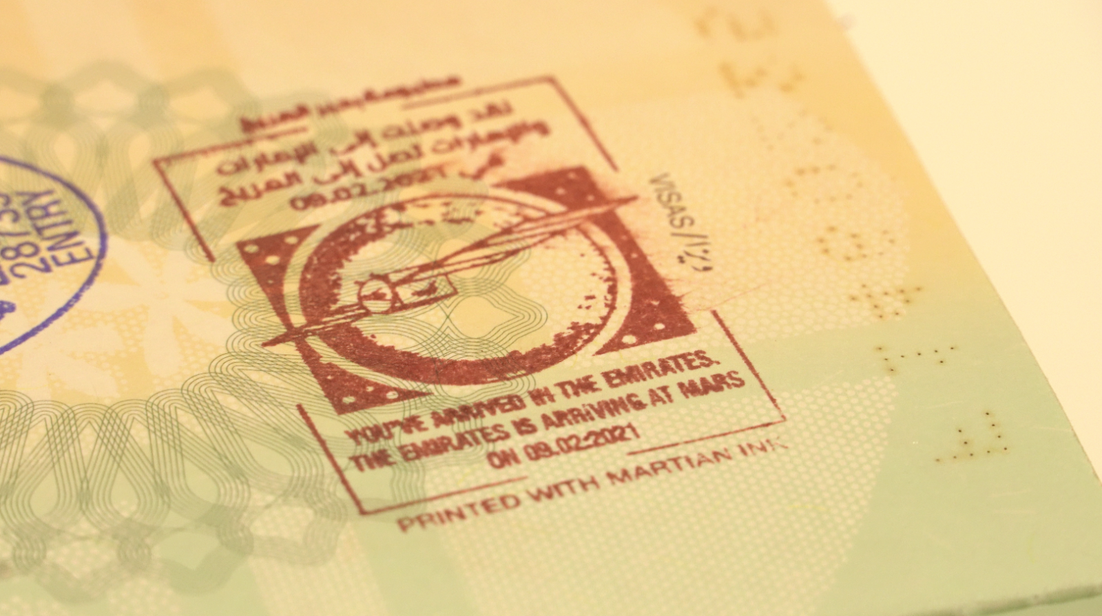 a close up of a passport