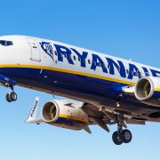 Ryanair operated Boeing 737 coming into land