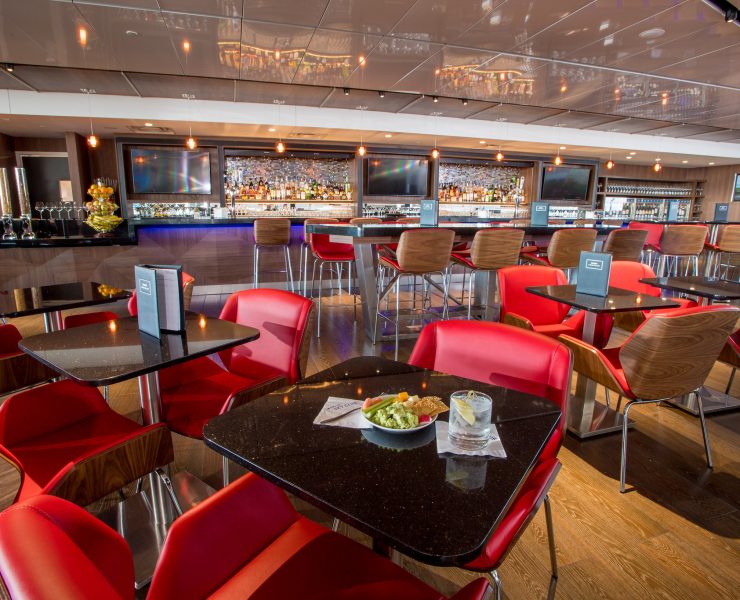 a restaurant with tables and chairs