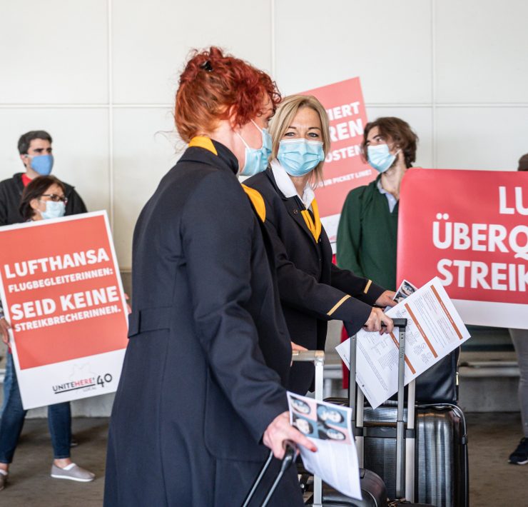 a group of people wearing face masks