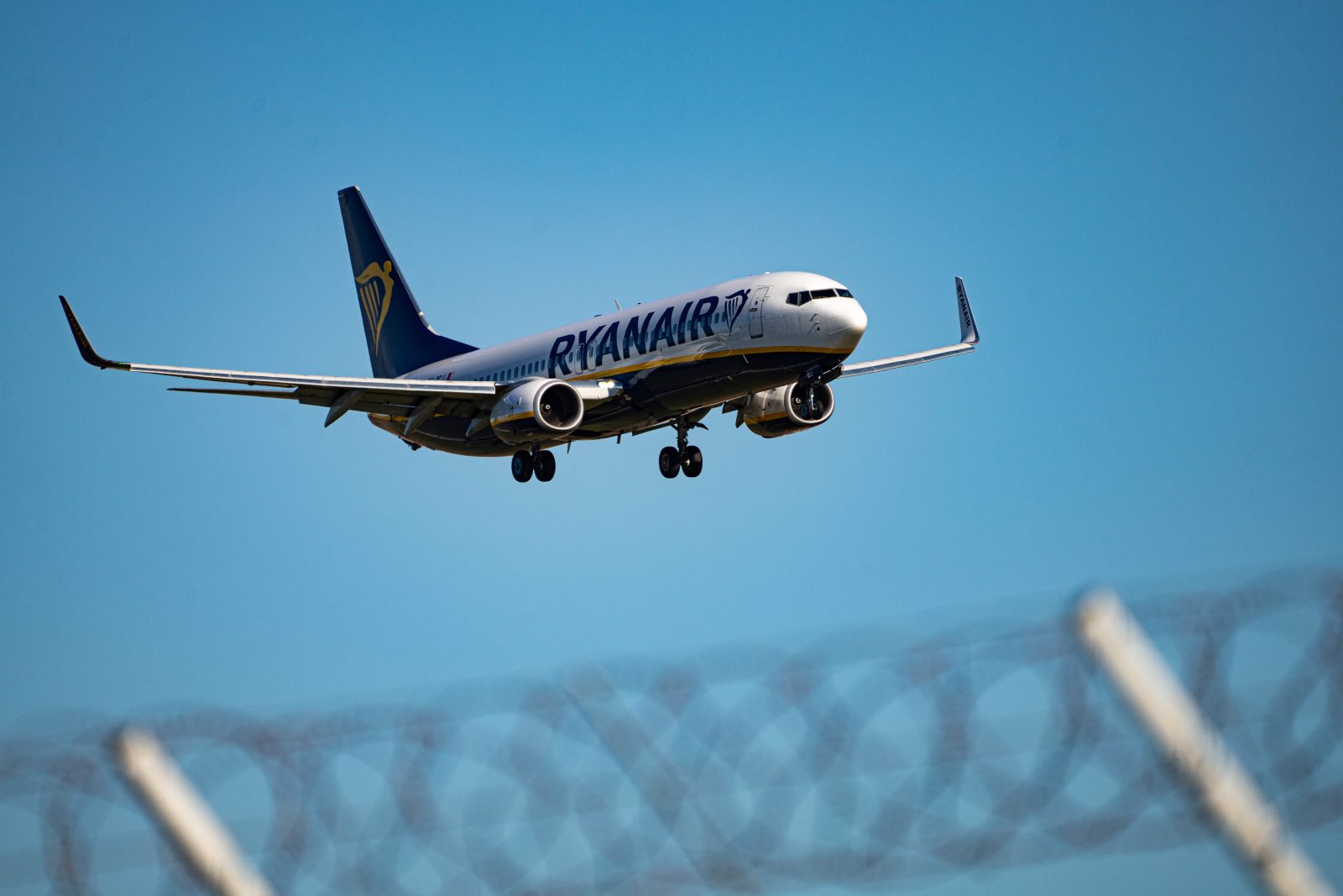 a plane flying in the sky