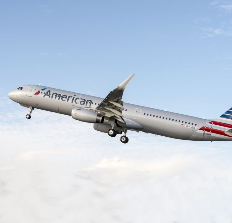 an airplane flying in the sky