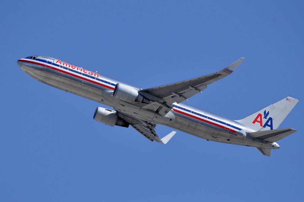 a plane flying in the sky