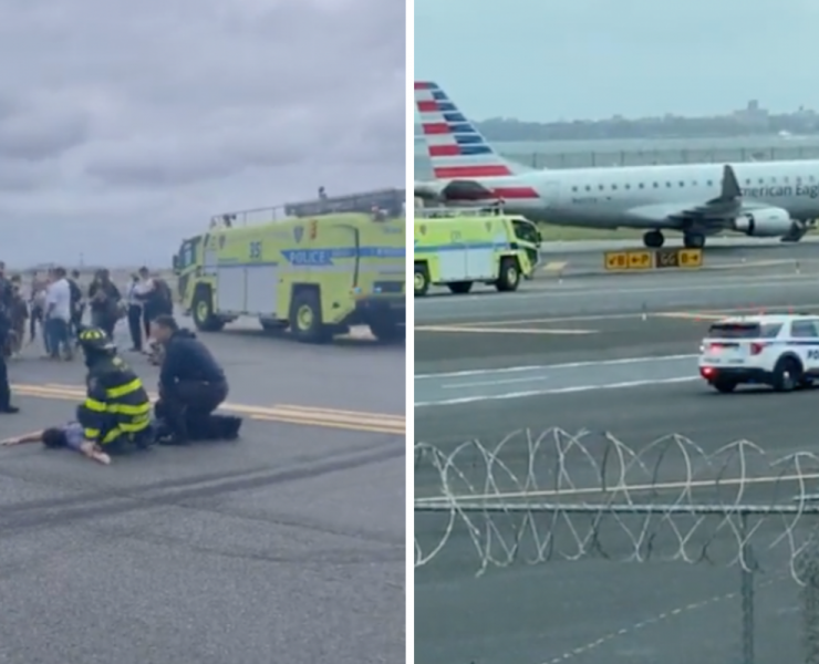 a collage of a plane and a firefighter