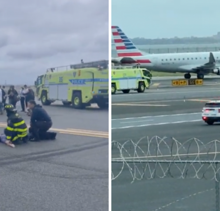 a collage of a plane and a firefighter