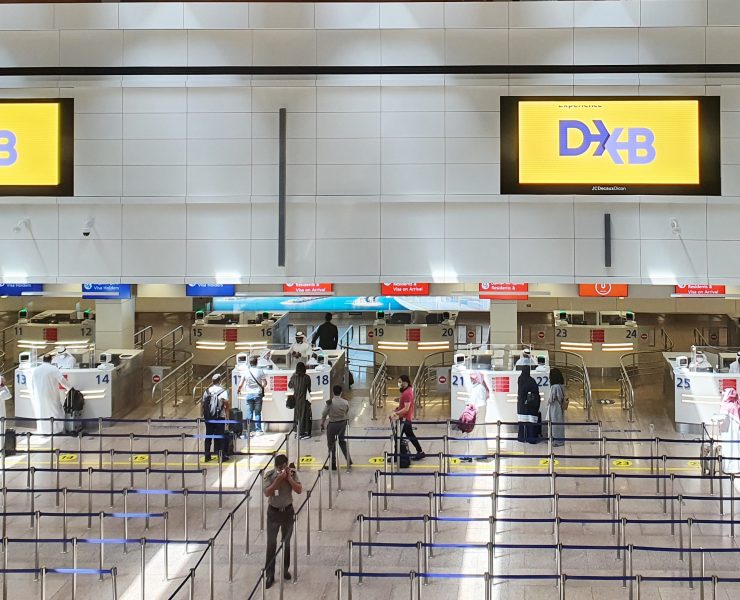 people in an airport