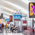people in an airport terminal
